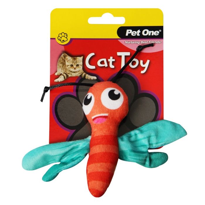 Pet One Cat Toy Dragonfly With Crinkle