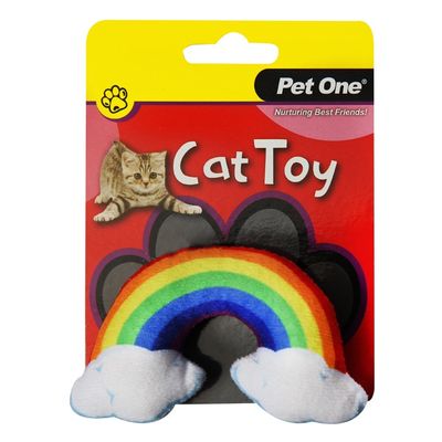 Pet One Rainbow with Crinkle Cat Toy