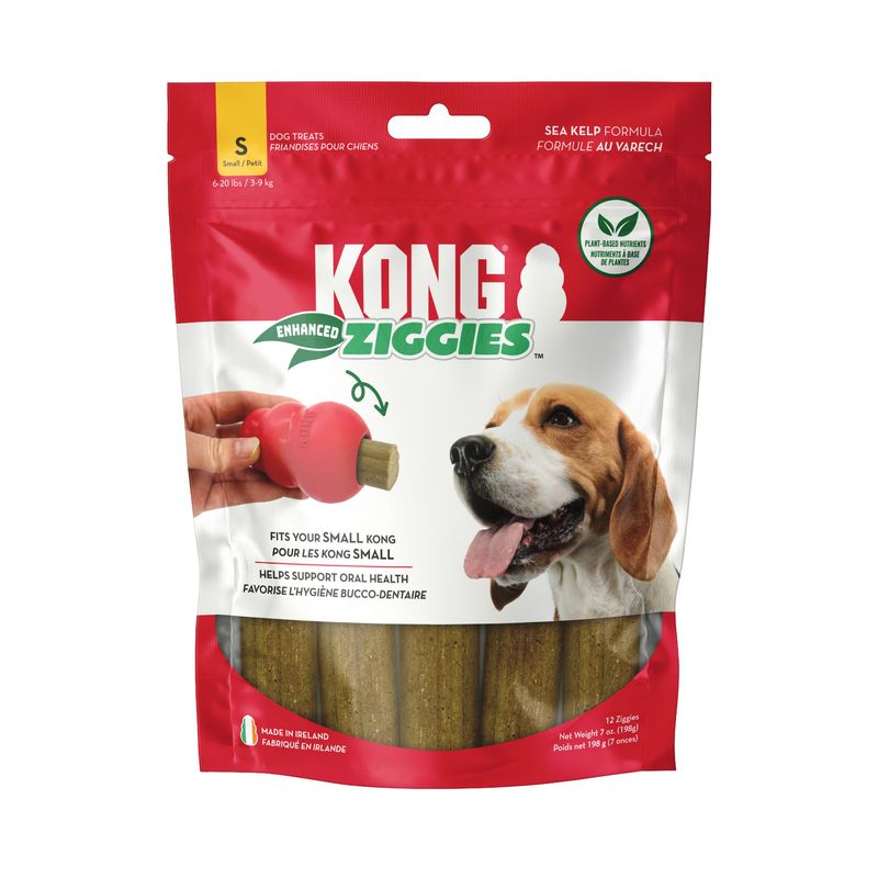 Kong Ziggies Enhanced, Size: Small (12 pack)