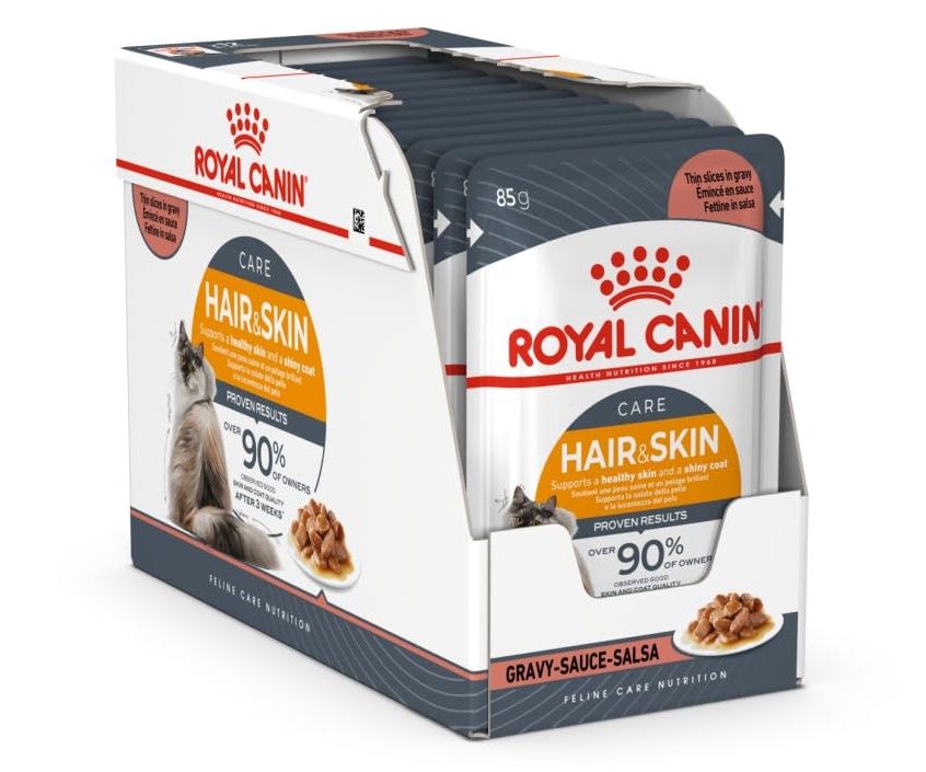 Royal Canin Feline Hair &amp; Skin in Gravy
