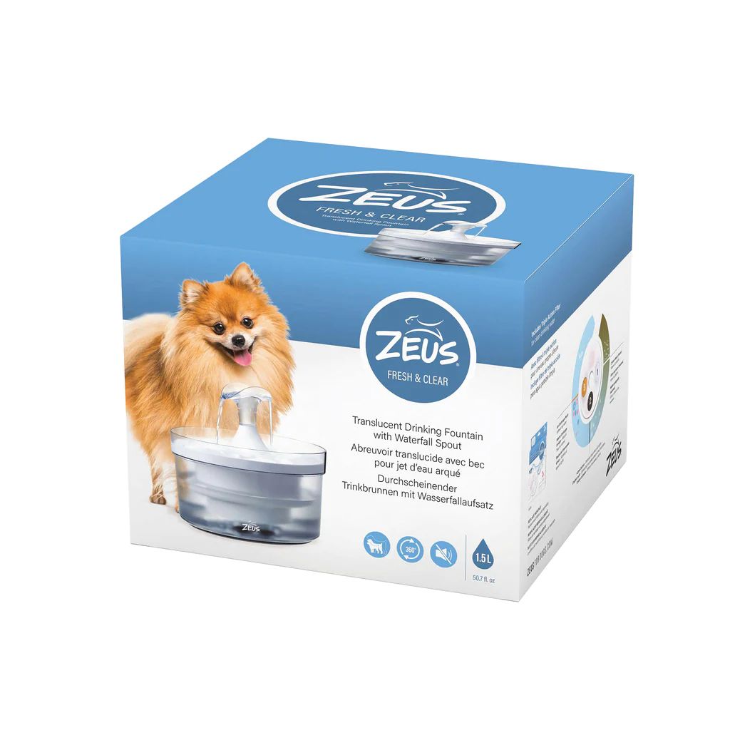 Zeus Fresh &amp; Clear Fountain with Waterfall Spout