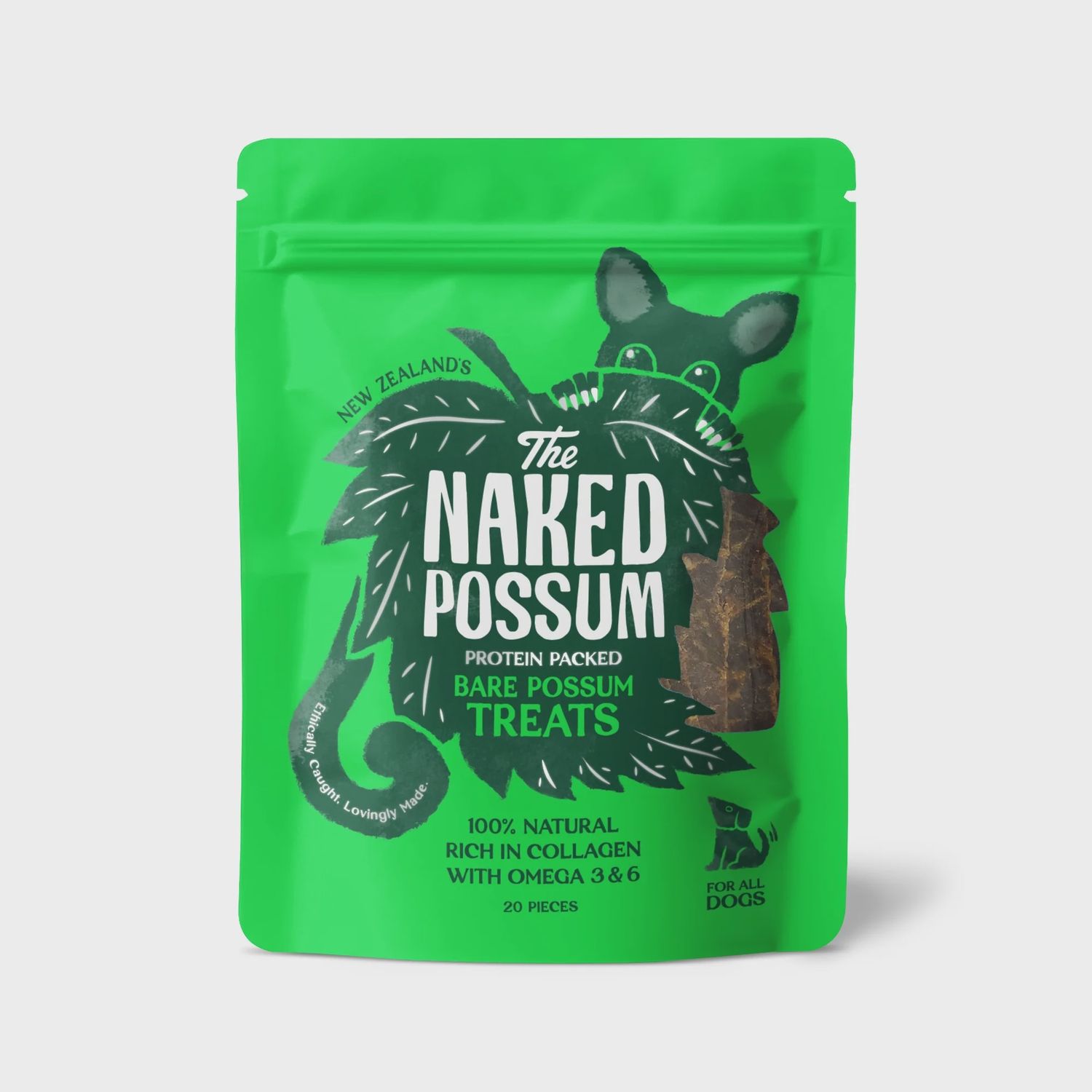 The Naked Possum Dog Treats