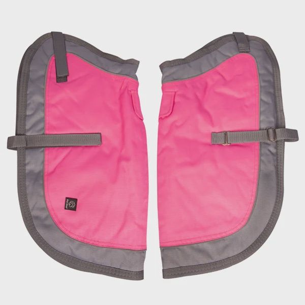 Nightwalker Dog Coat Silver &amp; Pink