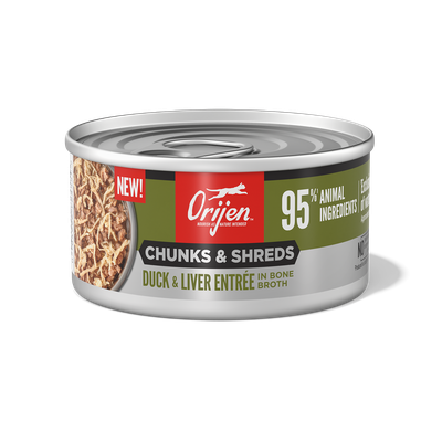 Orijen Cat Duck &amp; Liver Entree in Bone Broth