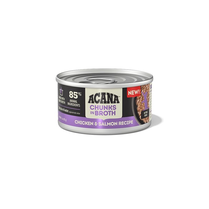 Acana Kitten Chicken &amp; Salmon in Bone Broth, Type: 85g