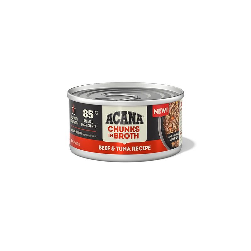 Acana Cat Beef &amp; Tuna in Broth, Type: 85g