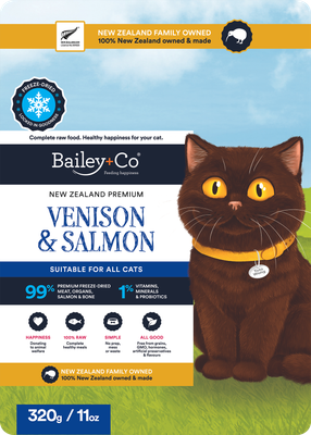 Bailey+Co Freeze-Dried Cat Food Venison &amp; Salmon
