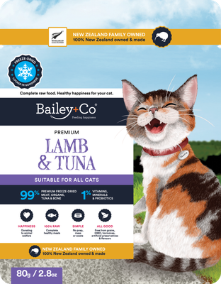 Bailey+Co Freeze-Dried Cat Food Lamb &amp; Tuna