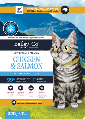 Bailey+Co Freeze-Dried Cat Food Chicken &amp; Salmon