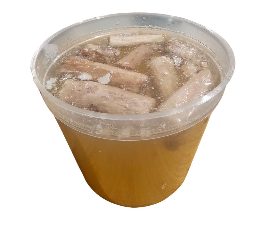 Venison Bone Broth with Bone Marrow