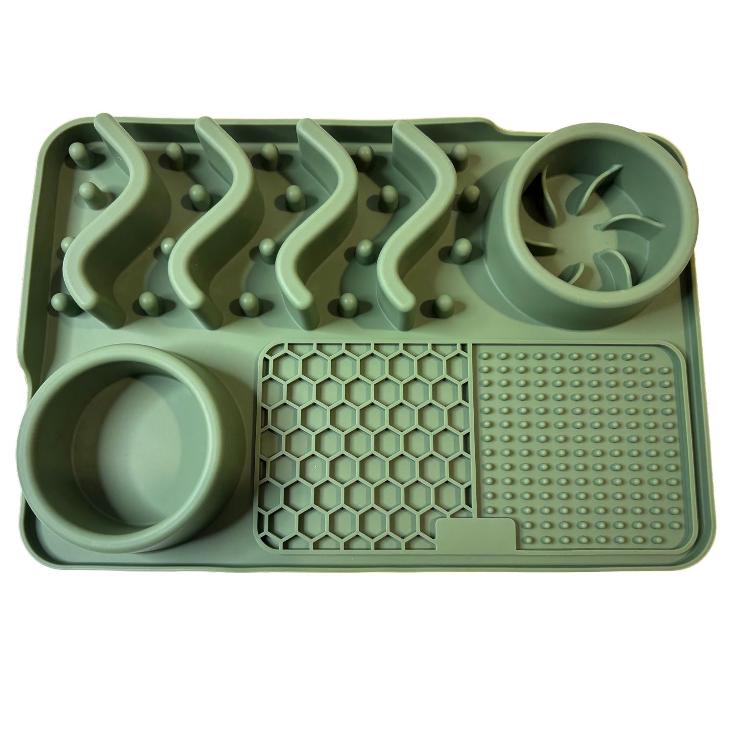Waggin Tails Slow Feeder Double Bento Box