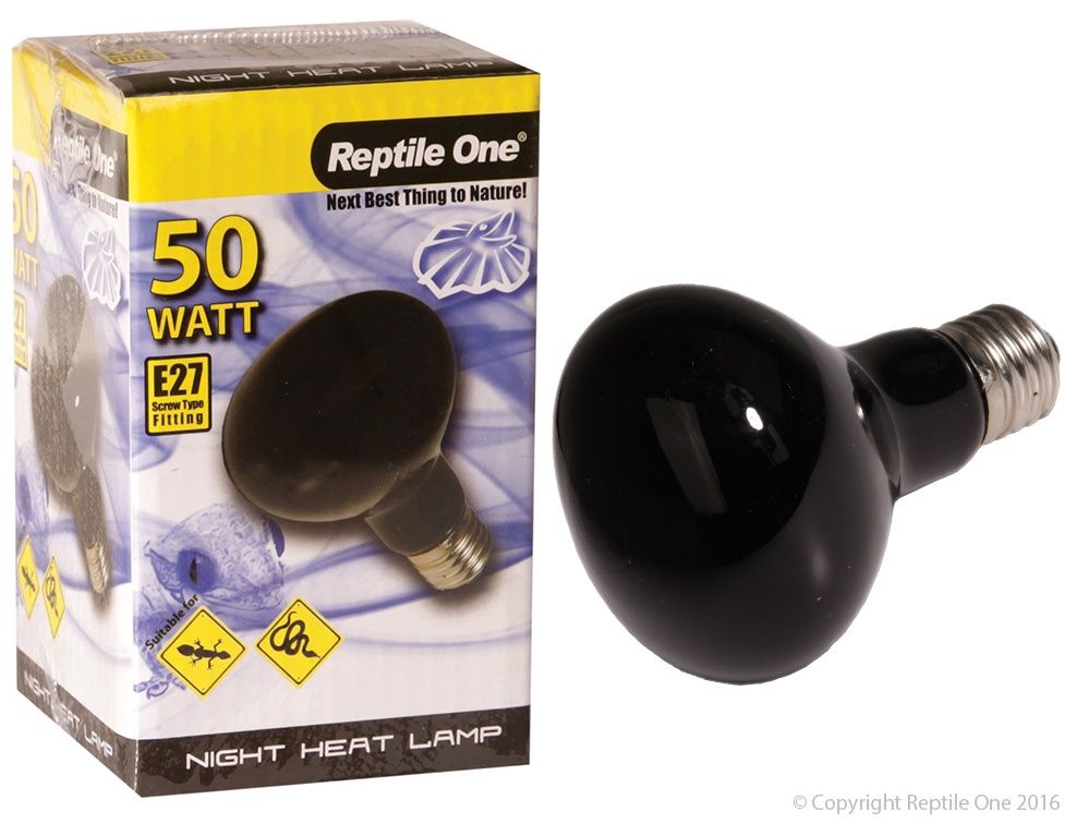 Reptile One Heat Lamp Night Light, Type: 50w
