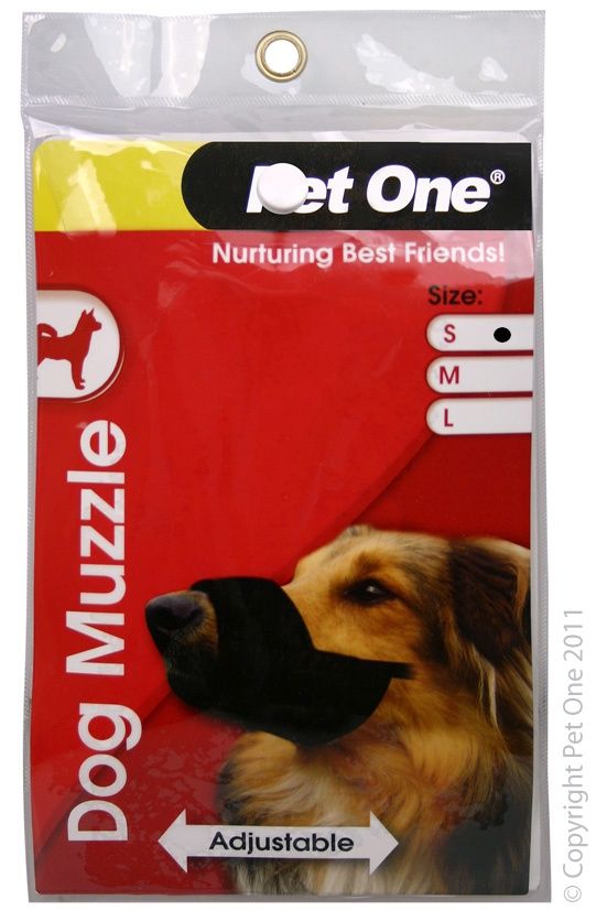Pet One Adjustable Nylon Muzzle, Size: Small