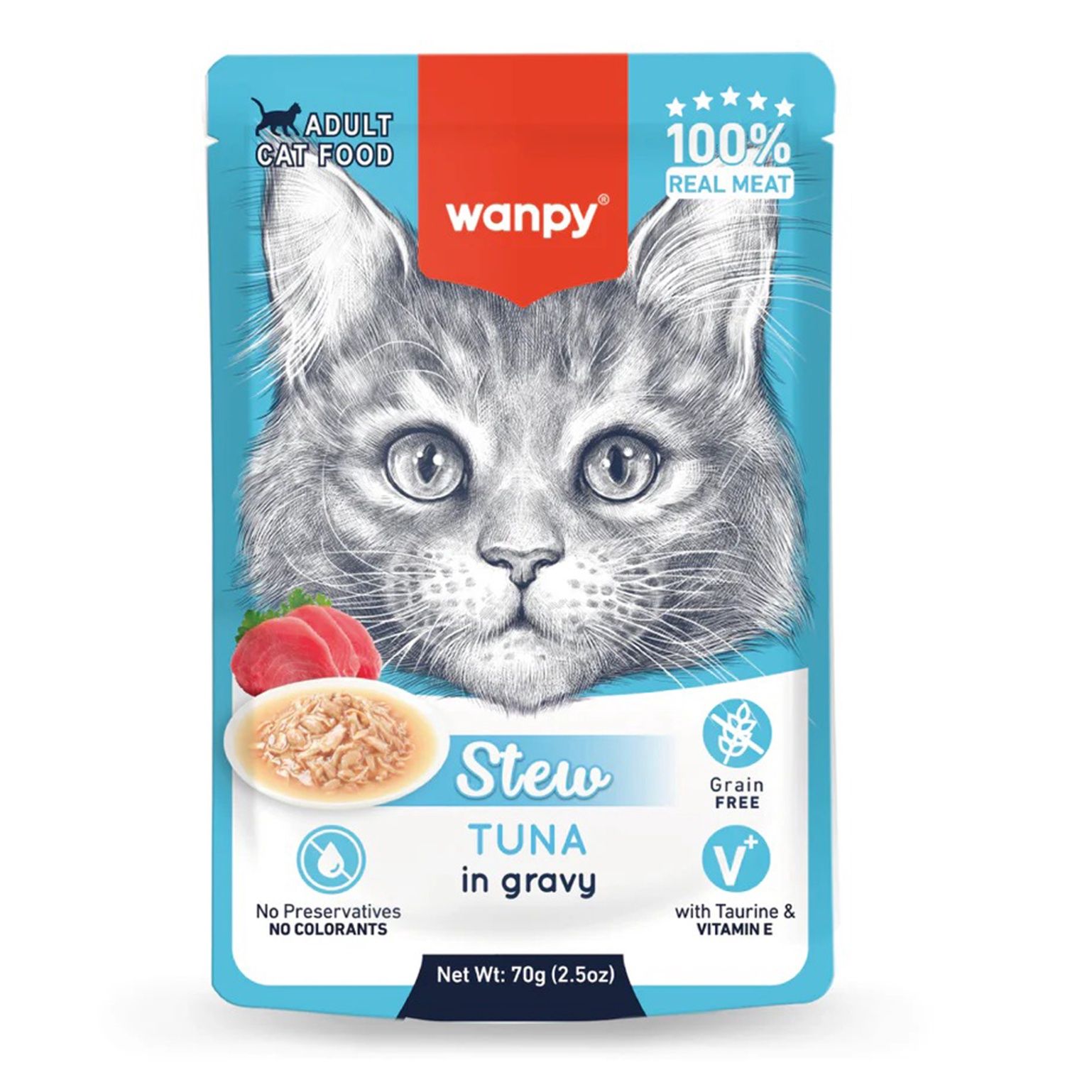 Wanpy Grainfree Cat Tuna Stew in Gravy
