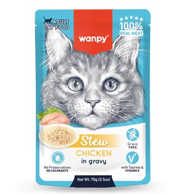 Wanpy Grainfree Cat Chicken Stew in Gravy