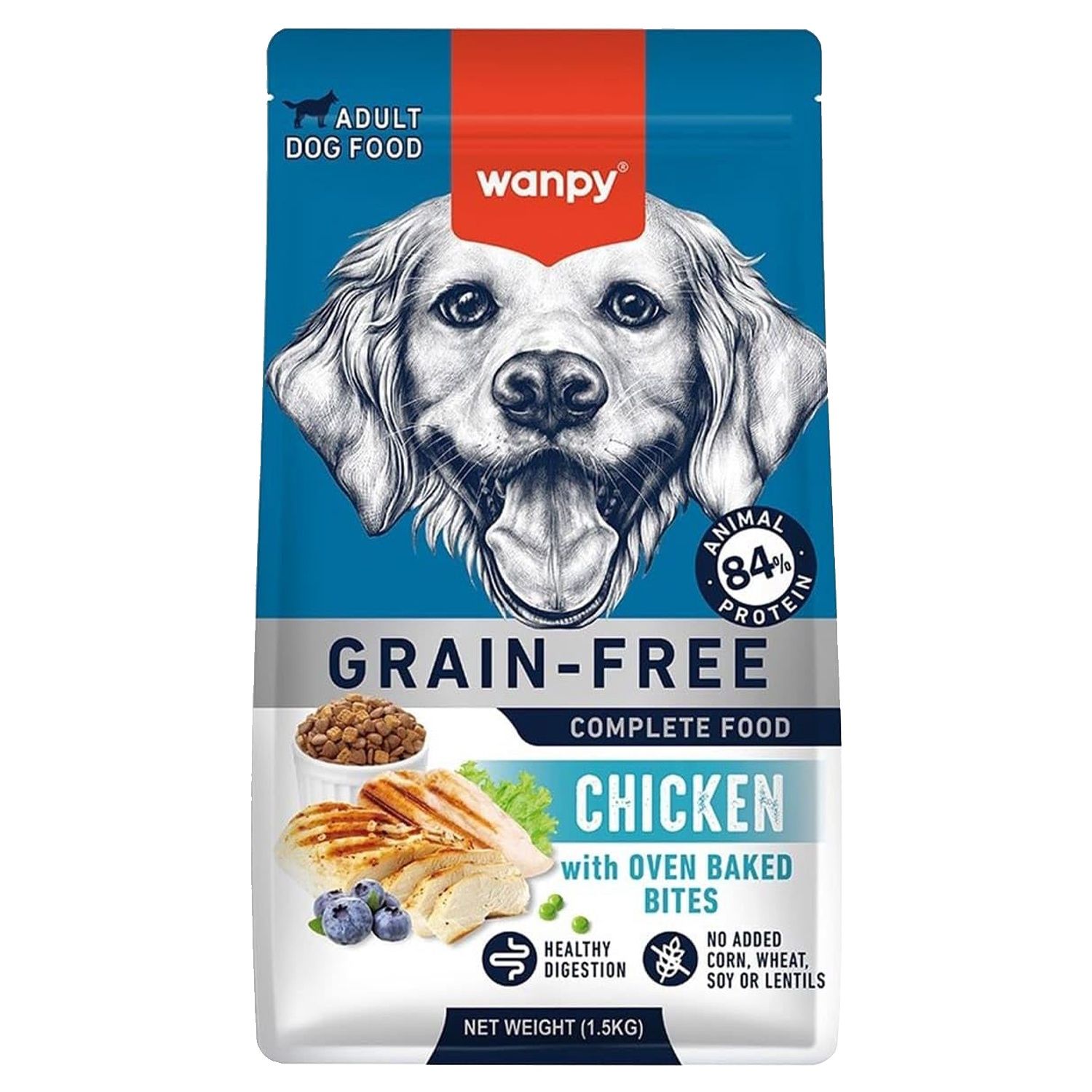 Wanpy Grainfree Dog Chicken Recipe, Bag Size: 1.5kg