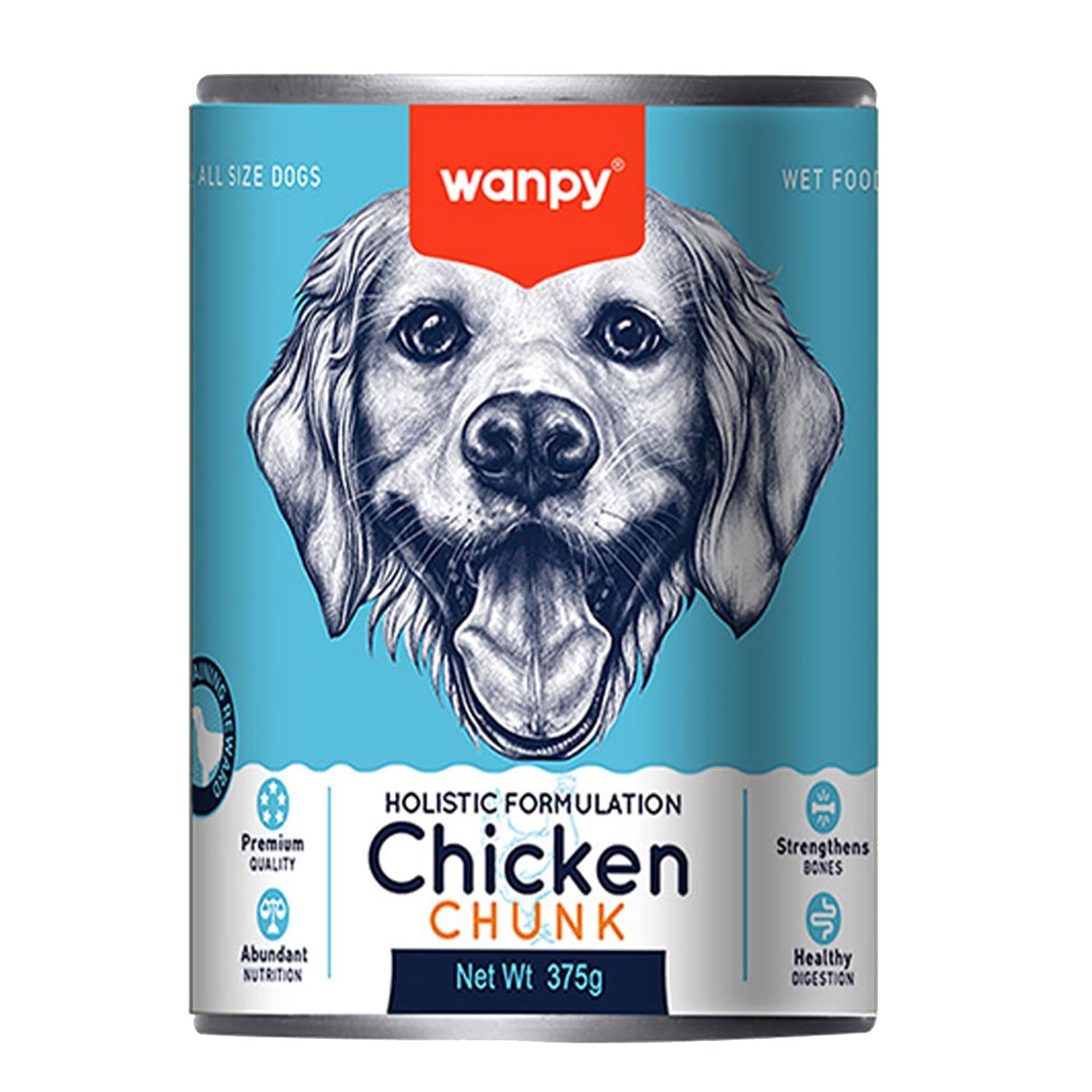 Wanpy Grainfree Dog Can Chicken Chunks