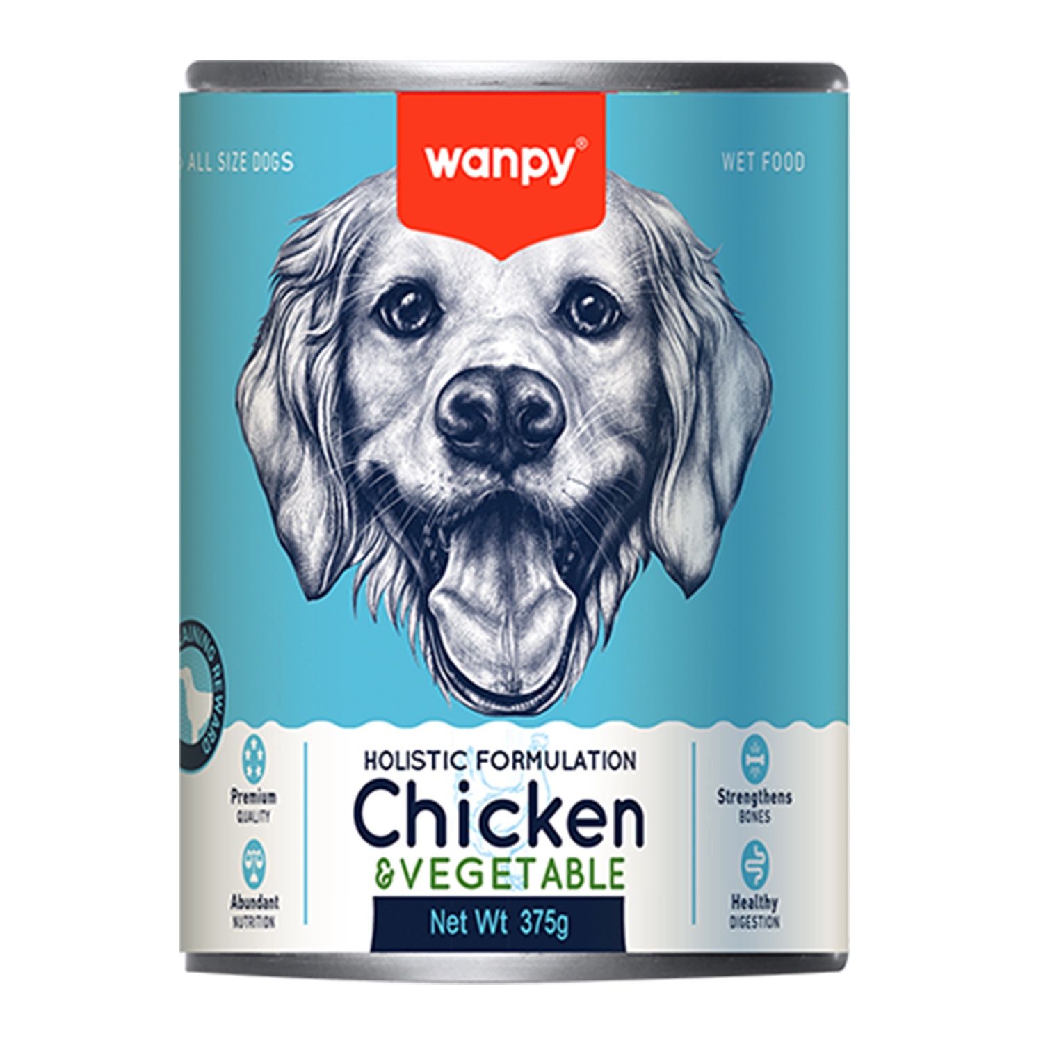 Wanpy Grainfree Dog Can Chicken &amp; Vege