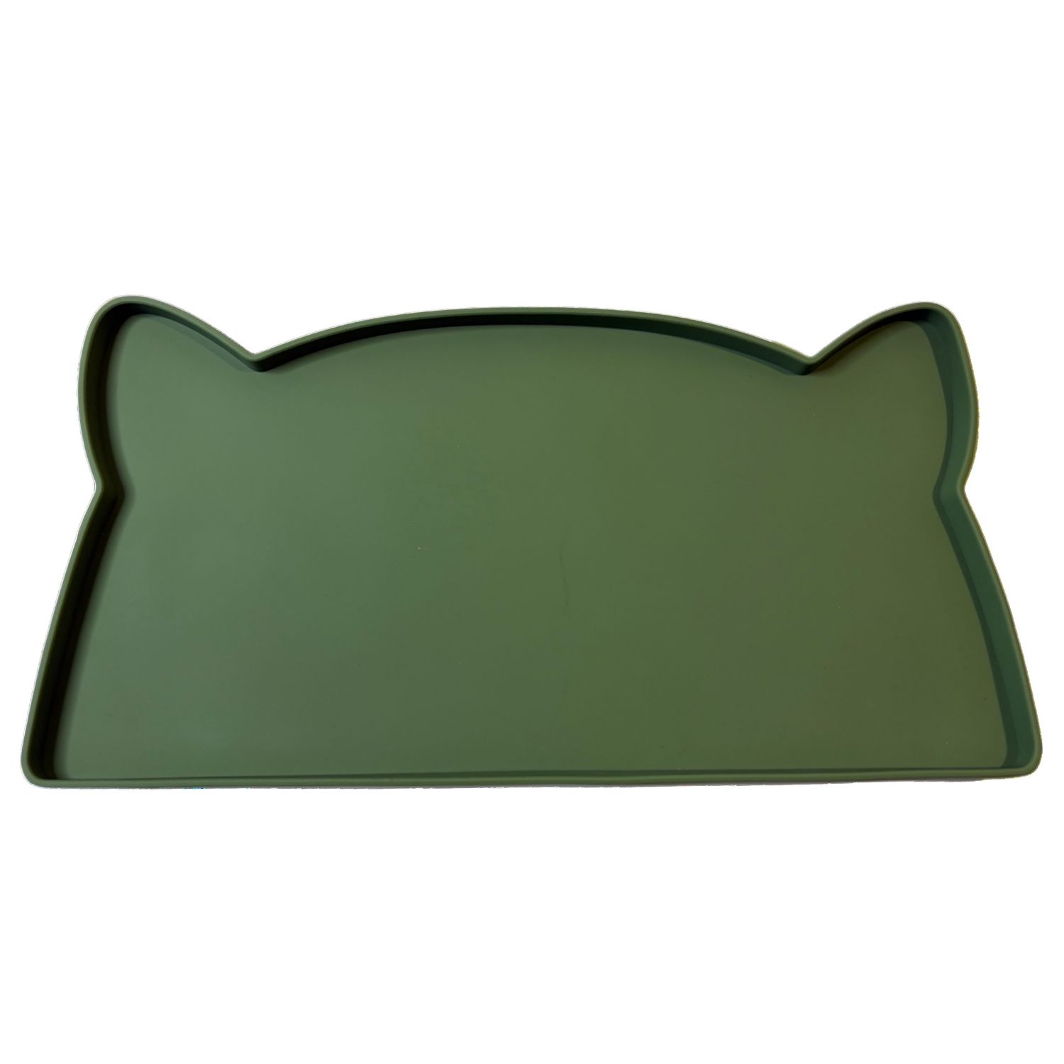 Waggin Tails Silicone Mat Cat, Colour: Olive