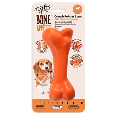 AFP Bone Appetit Crunch Rubber Bone