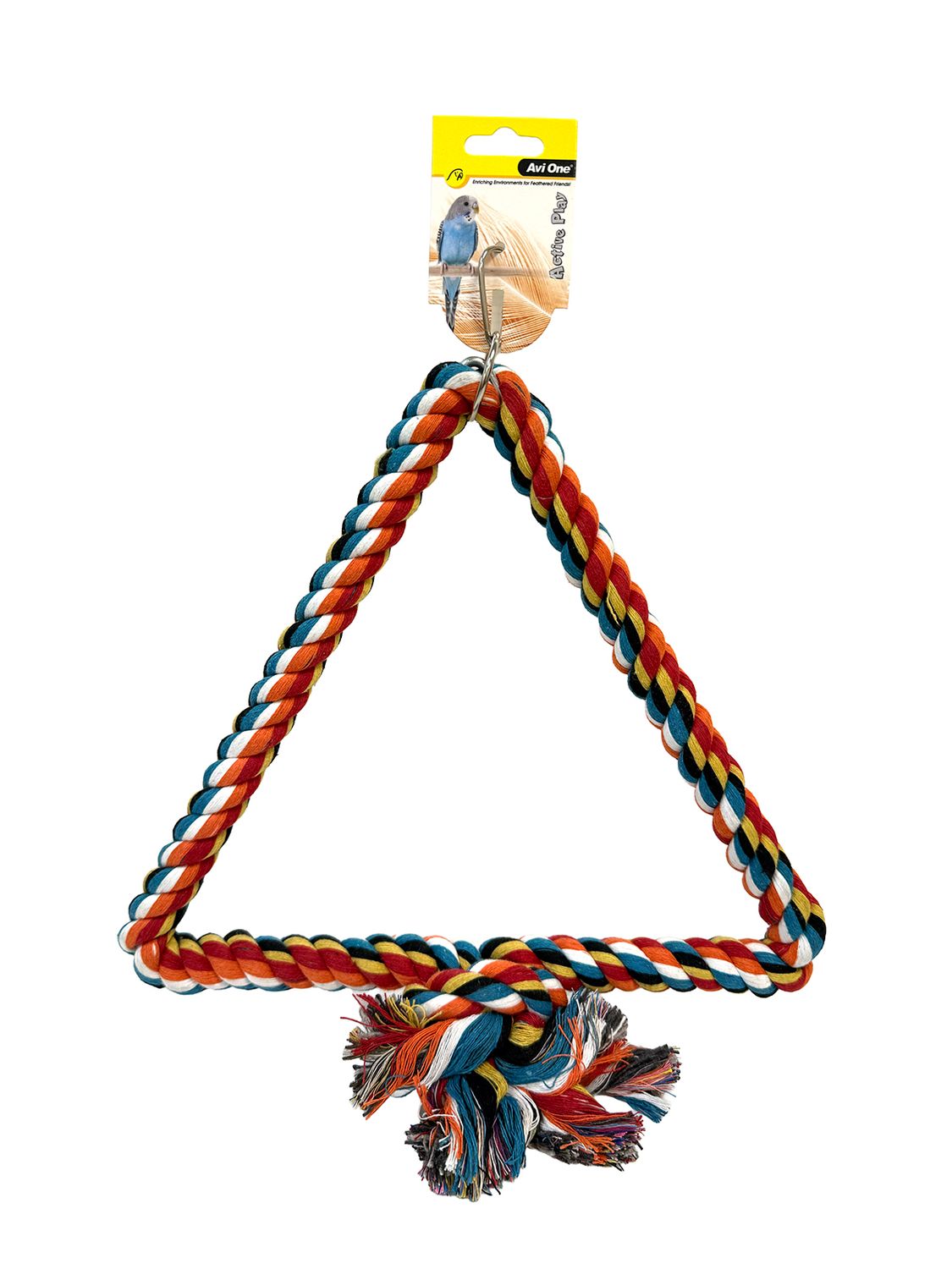 Avi One Parrot Toy Tri-Angle Rope Swing