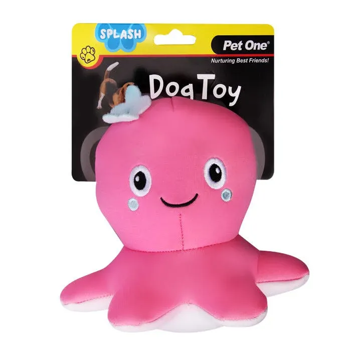 Pet One Splash Squeaky Octopus