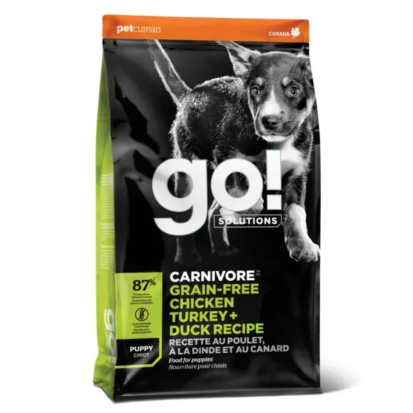 Go! Solutions Carnivore Grain-Free Chicken, Turkey + Duck Recipe For Puppys
