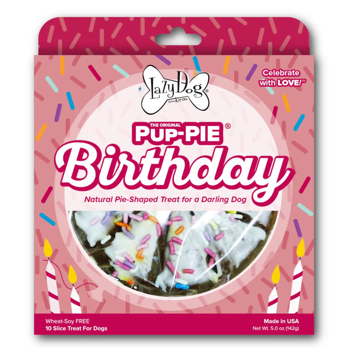 Lazy Dog Pup-PIE Happy Birthday for a Darling Dog 141g