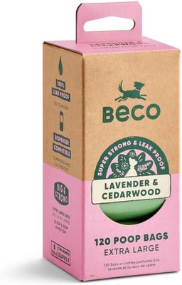 Beco Poop Bags Lavender & Cedarwood Scented – 120pk