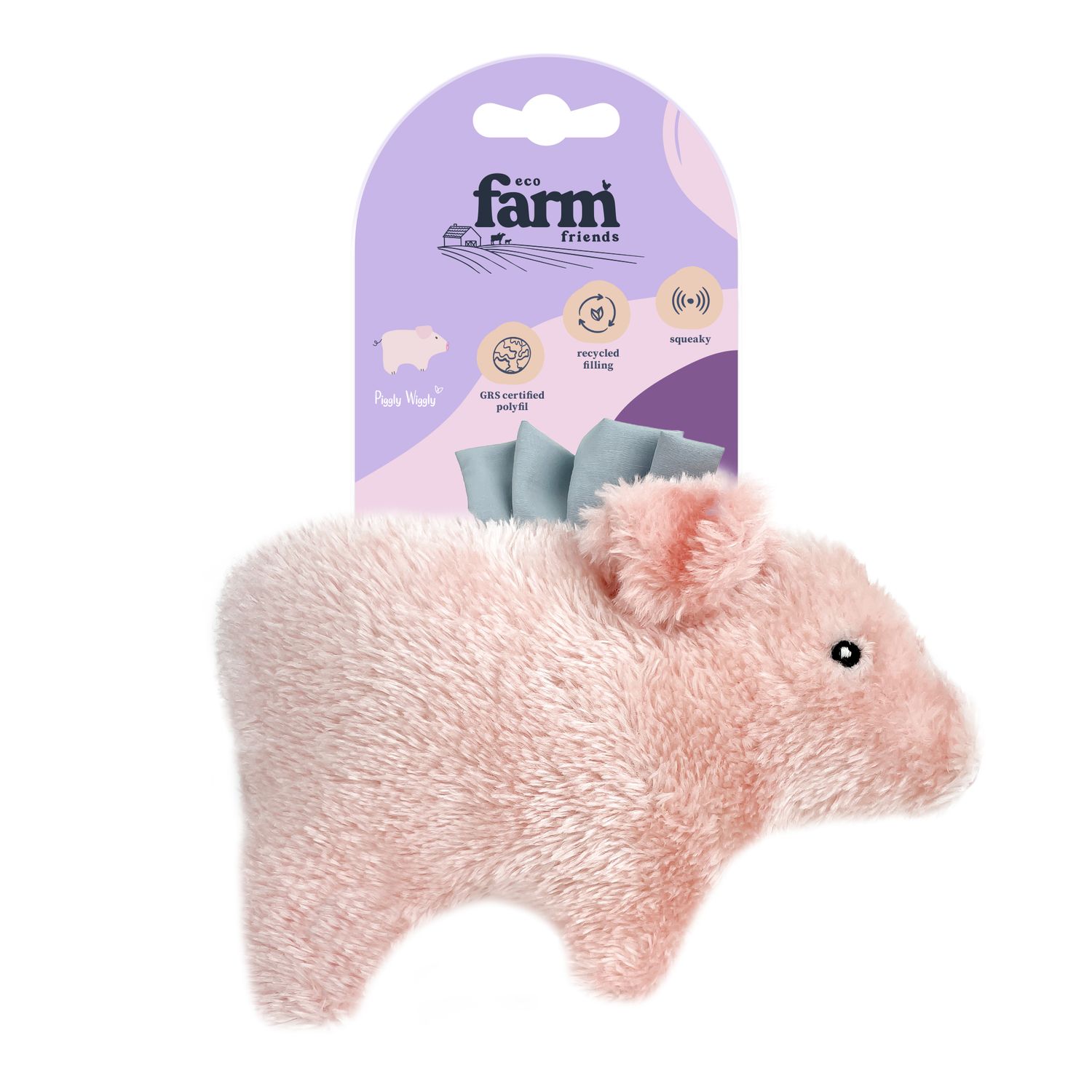 Eco Farm Friends Dog Toy Piggly Wiggly