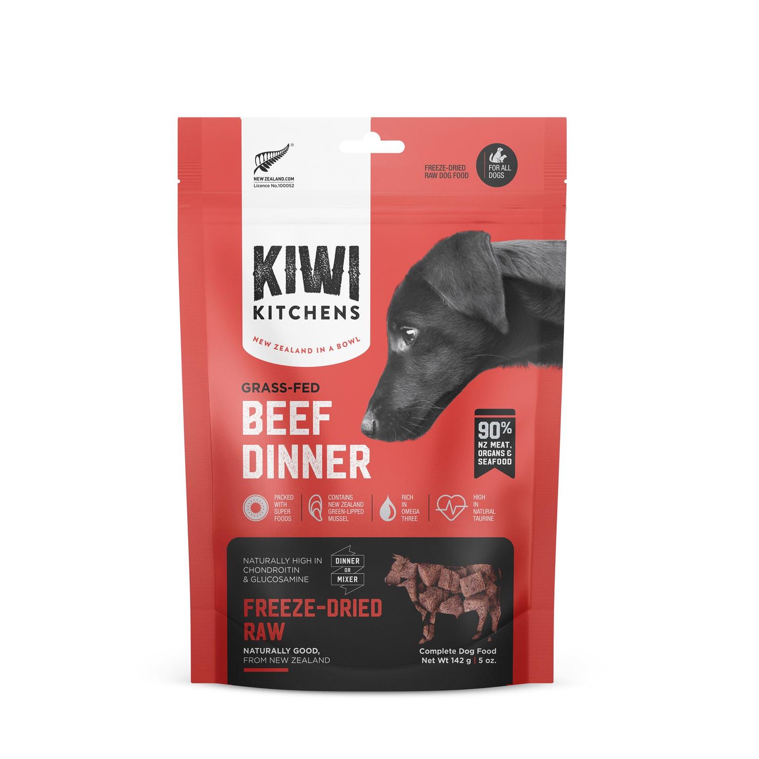 Kiwi Kitchens Freeze-Dried Beef Dog Dinner