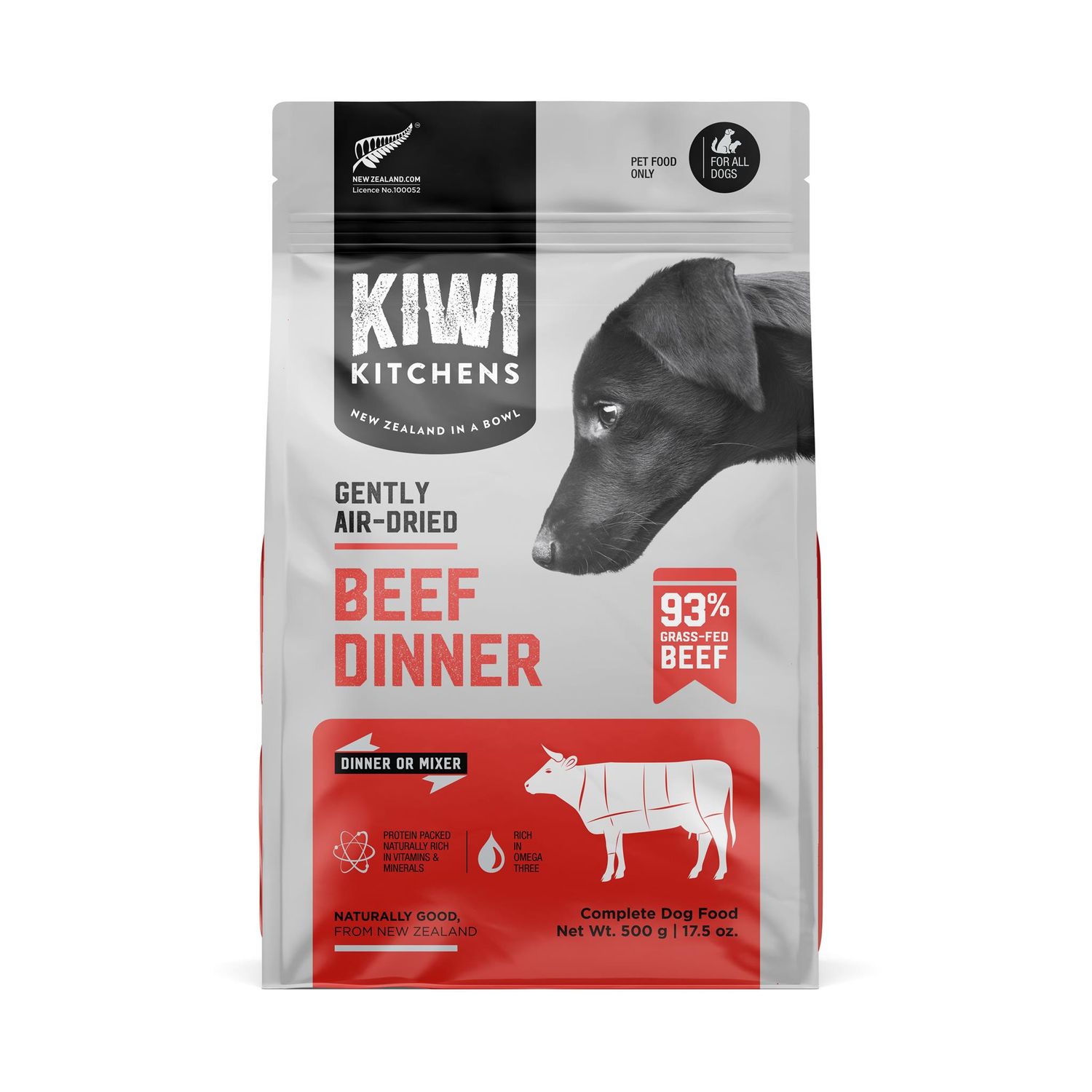 Kiwi Kitchens Air-Dried Beef Dog Dinner