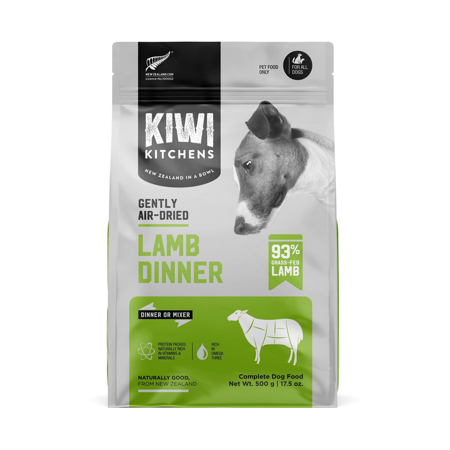 Kiwi Kitchens Air-Dried Lamb Dog Dinner