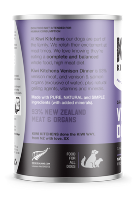 Kiwi Kitchens Wet Dog Dinner Venison