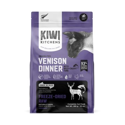 Kiwi Kitchens Freeze-Dried Venison & Tuna Cat Dinner 285g