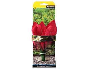Aqua One Silk Plant - Amazon Red 20cm