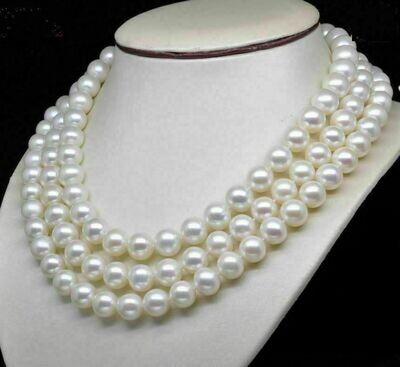 Triple strands AAA south sea pearl necklace -Bracelet Set