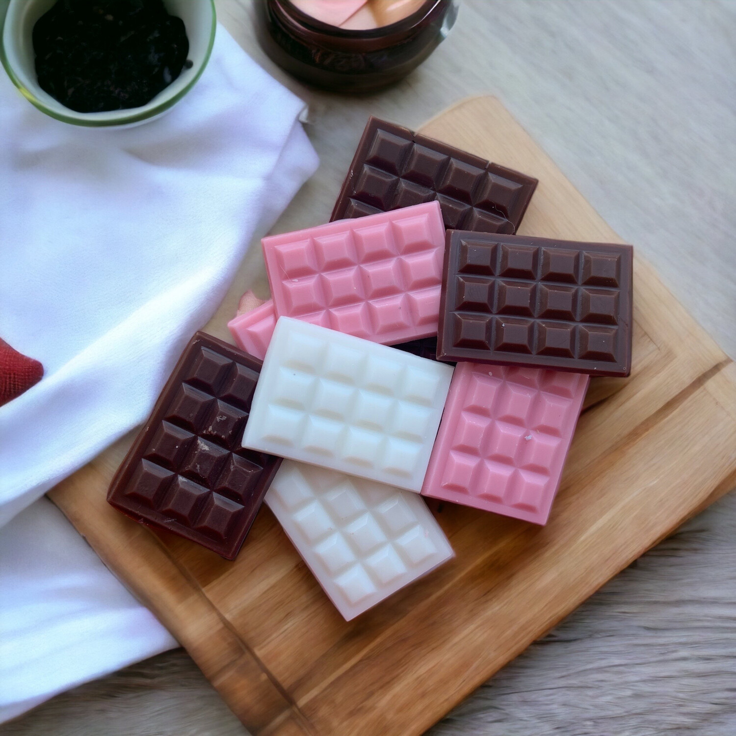 Mini Chocolate Bar Wax or Soap Embeds