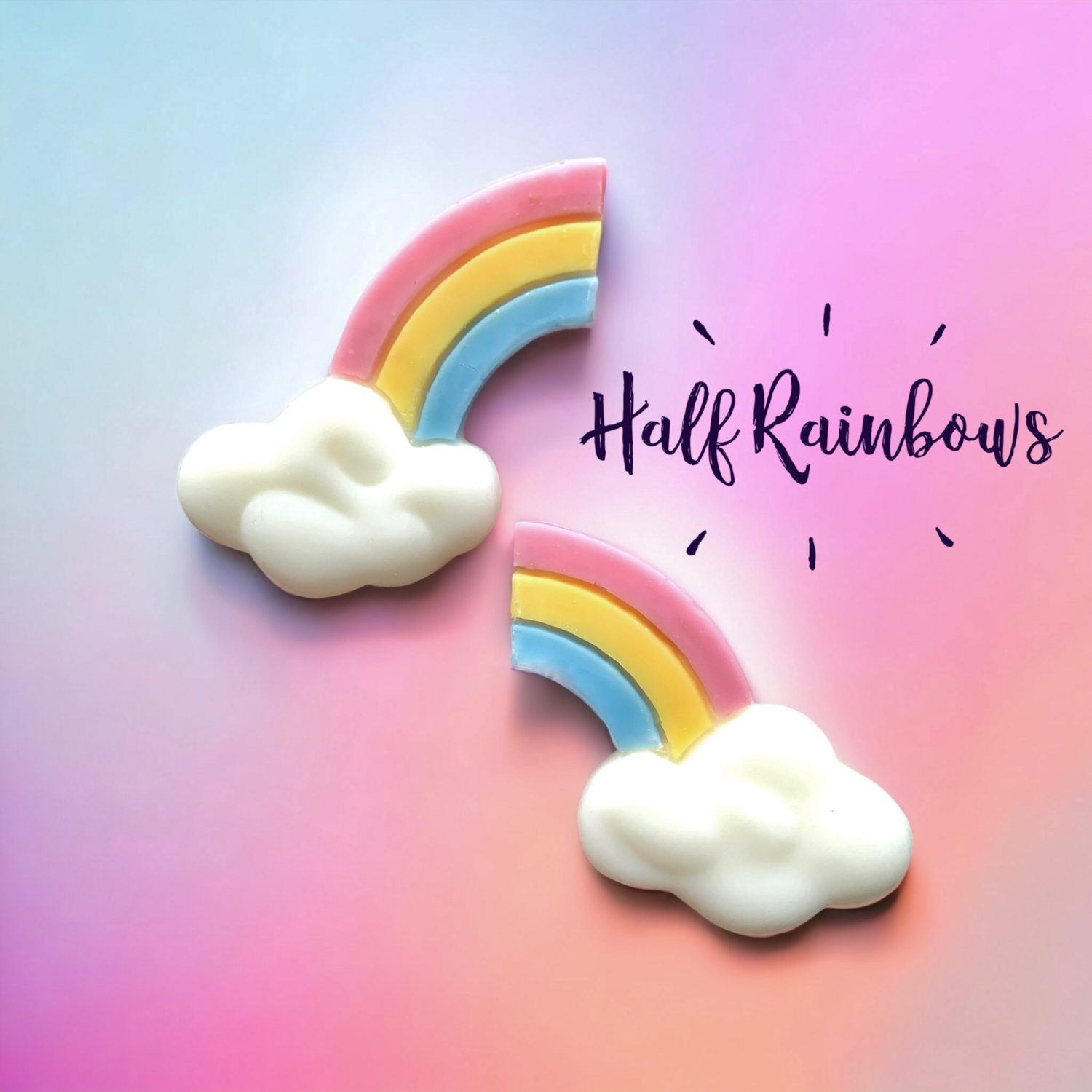 Half Rainbows Wax or Soap Embeds