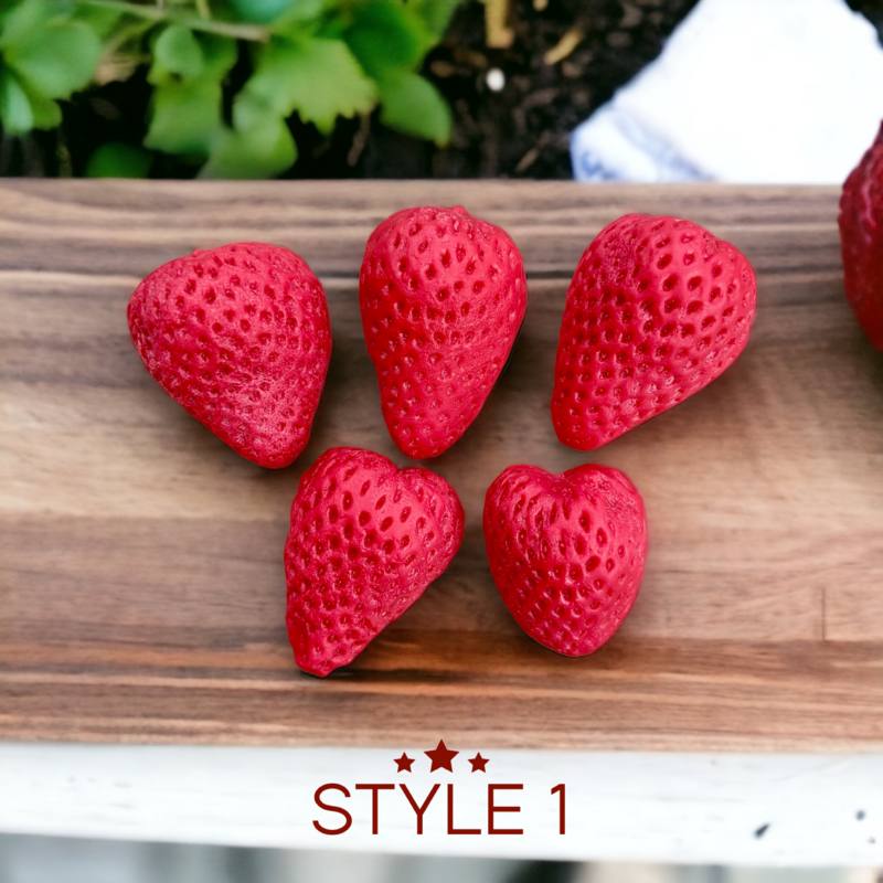 Strawberry Halves Wax or Soap Embeds