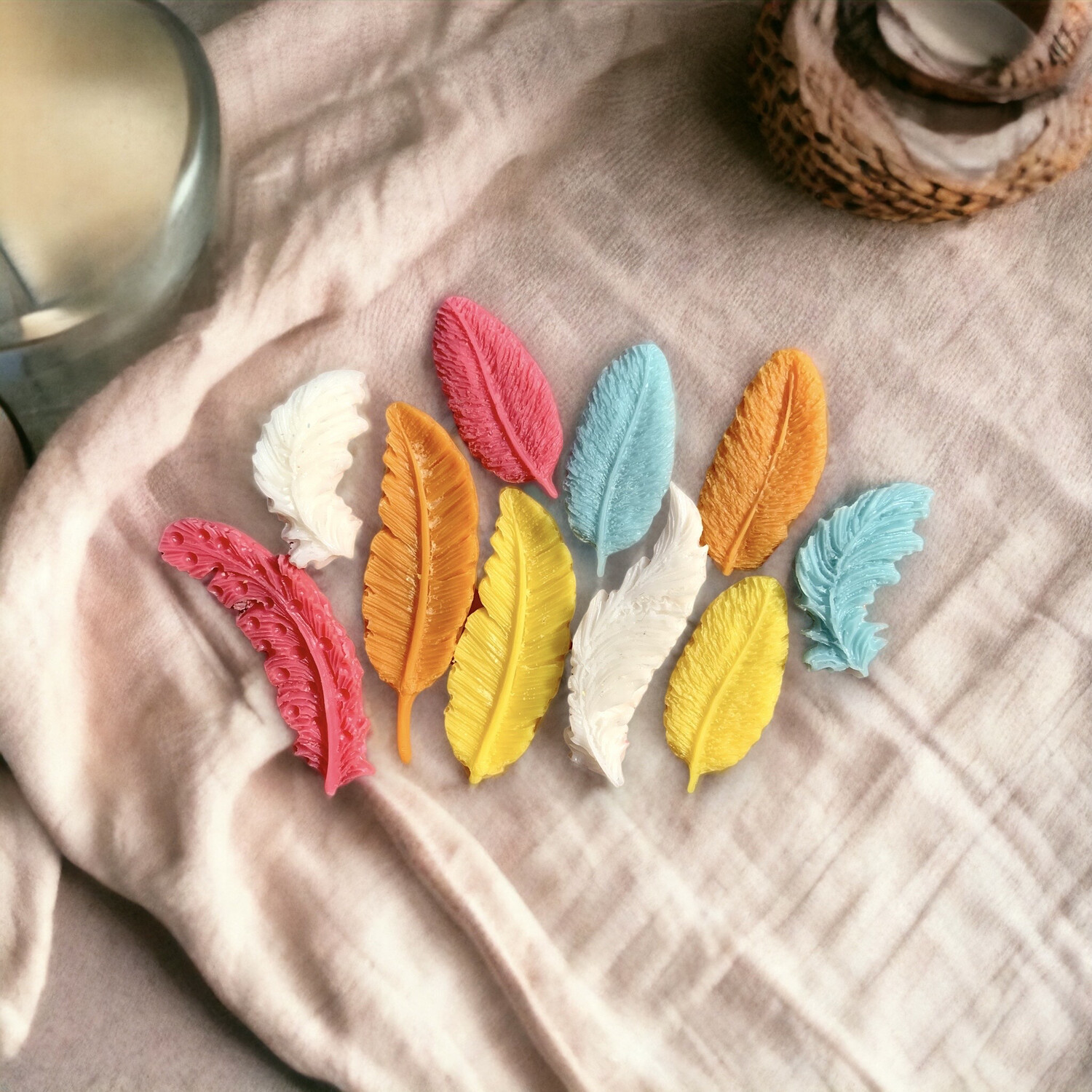 Feather Wax or Soap Embeds