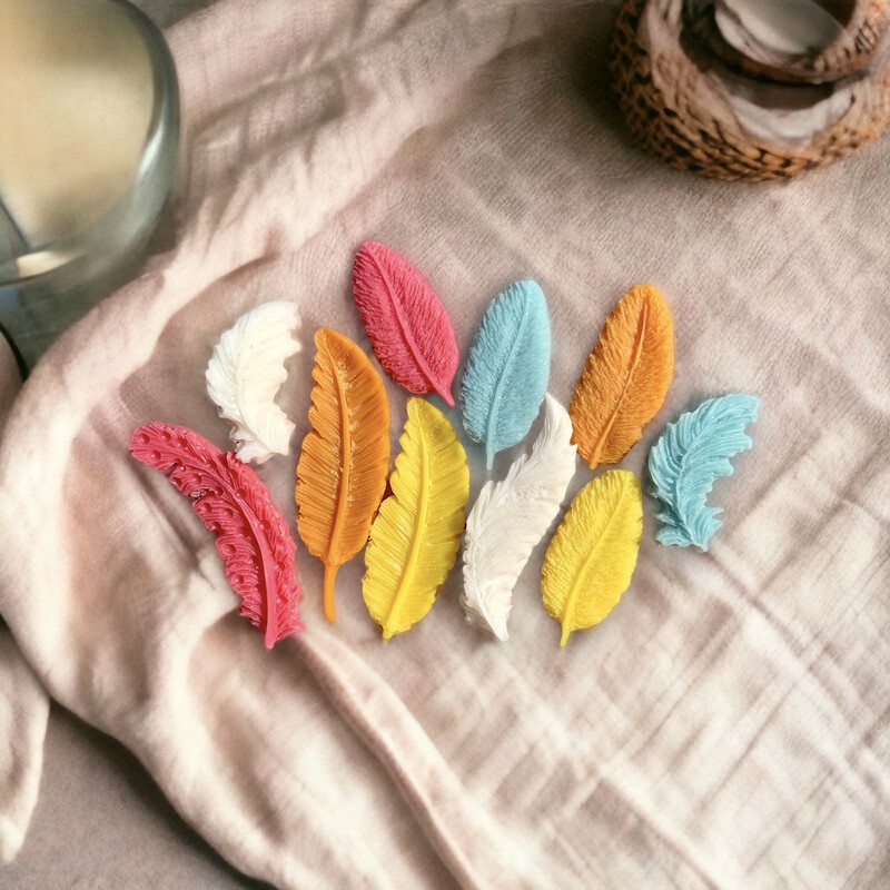 Feather Wax or Soap Embeds