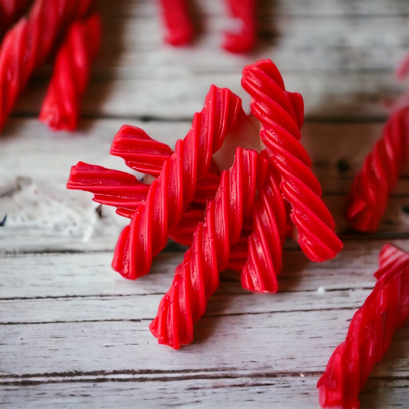 Red Twists Licorice Wax or Soap Embeds