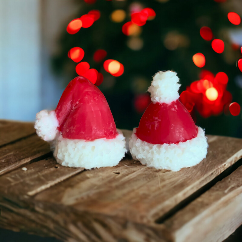 Santa Hats Wax or Soap Embeds