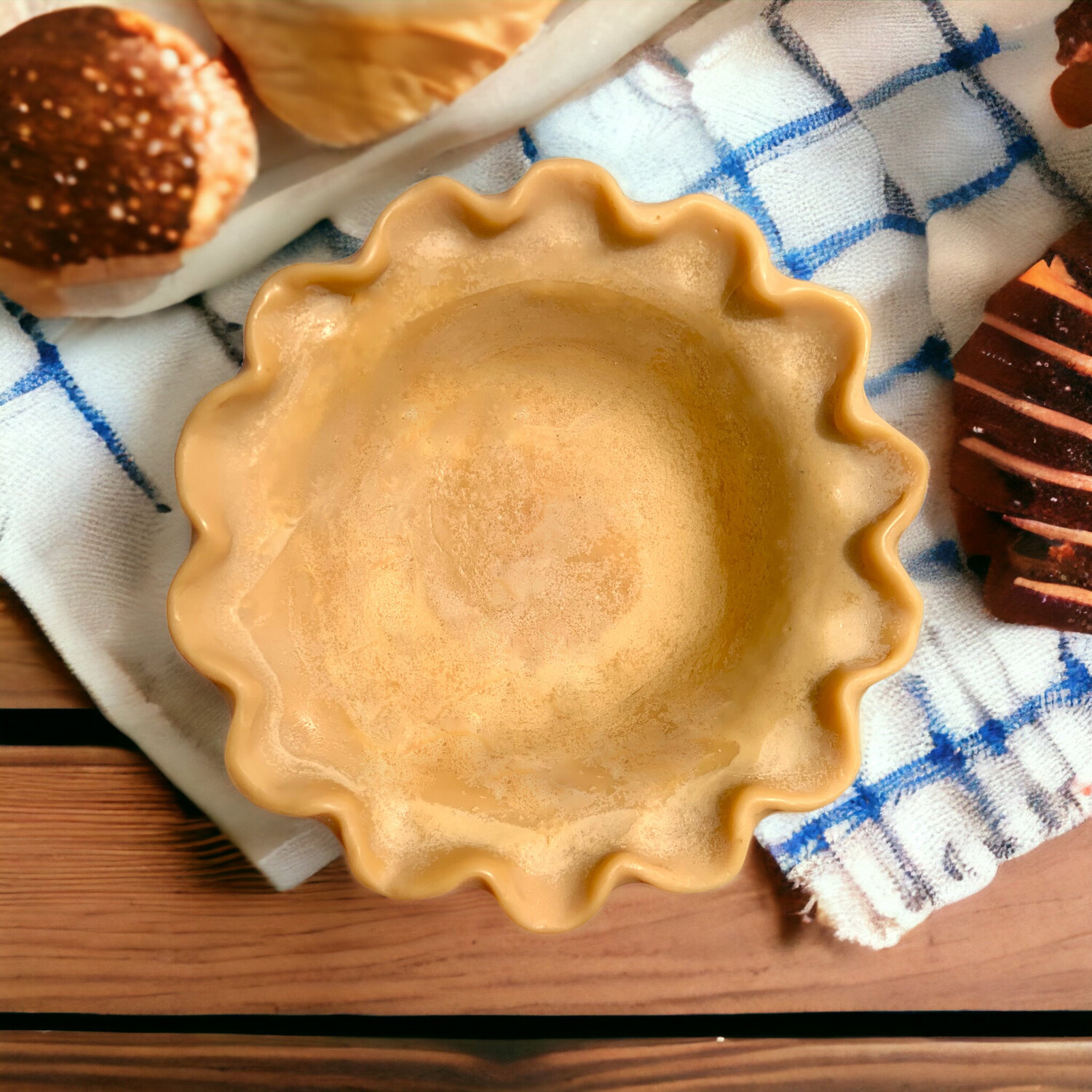 5” Pie/Pastry Crust Wax Embed