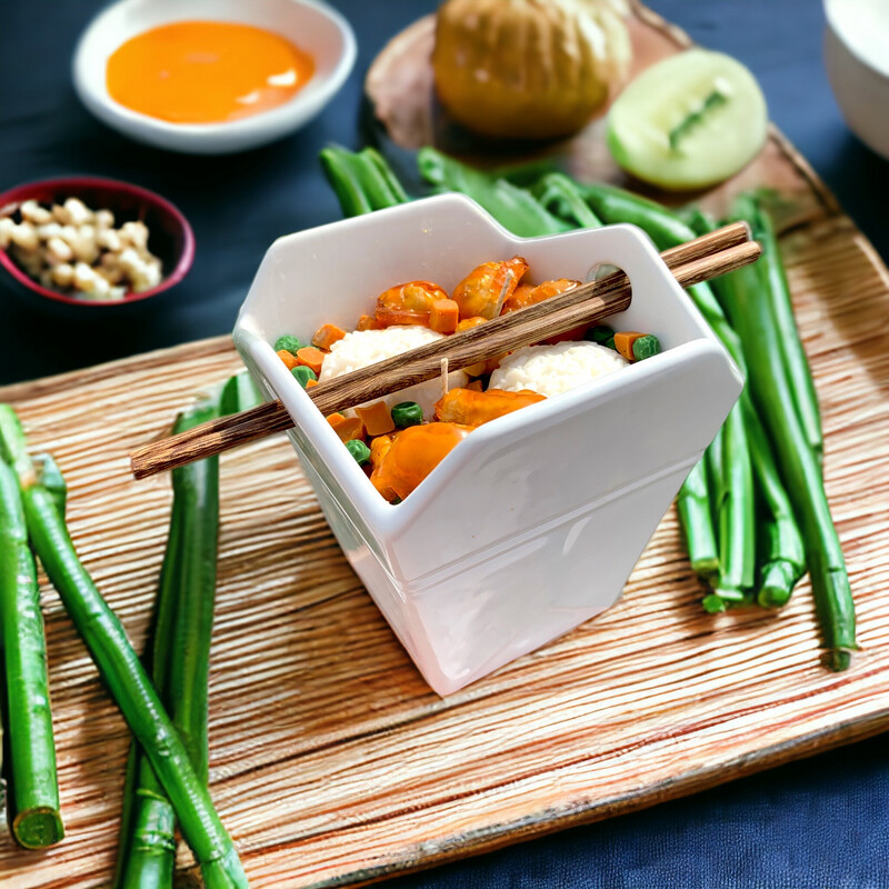 Large Orange Chicken Chinese Takeout Deluxe Candle