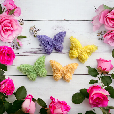 Butterfly Floral Wax or Soap Embeds