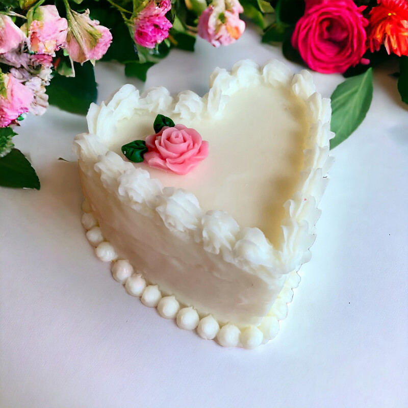 Heart Shaped Realistic Mini Cake Wax Embed