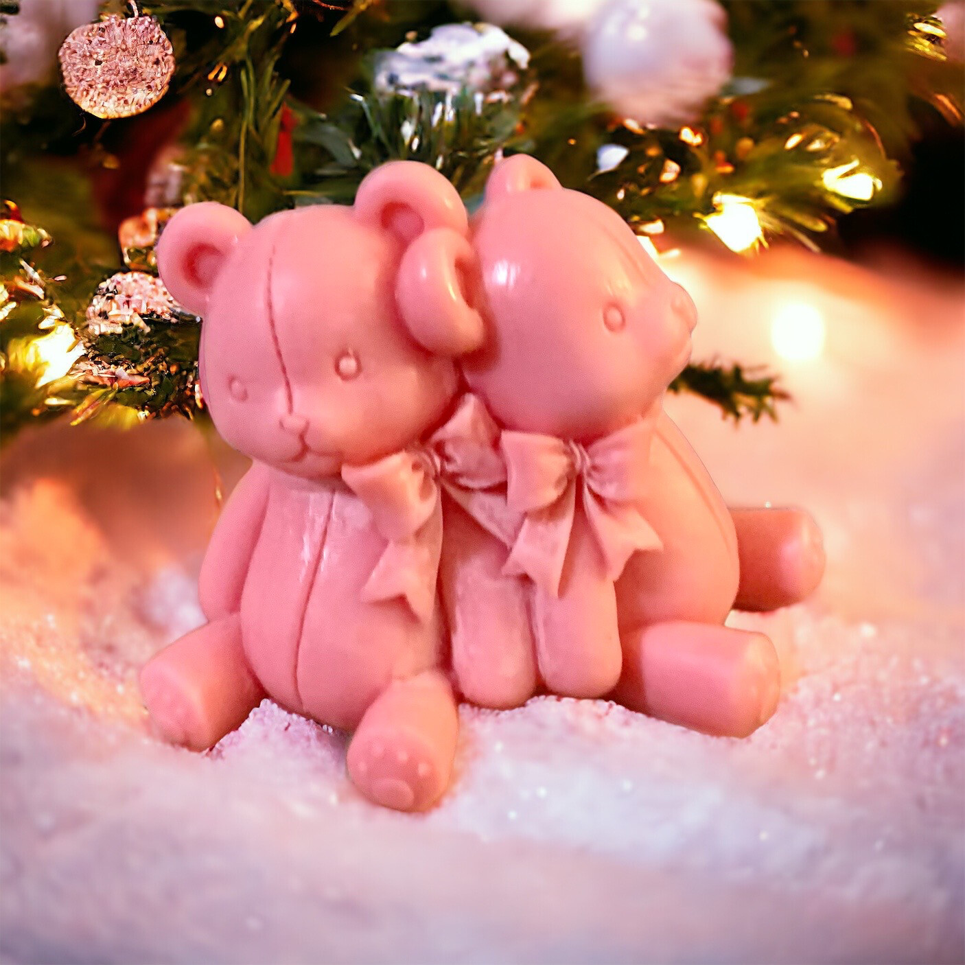 Cuddling Teddy Bears Wax Embeds