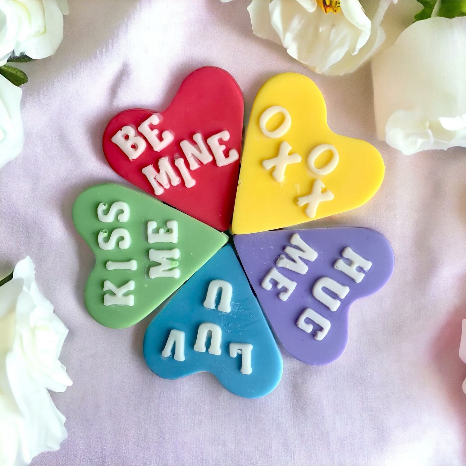 Conversation Heart Large Wax Embeds